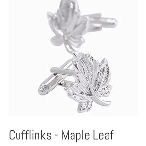 Maple Leaf Cuff Links Canada